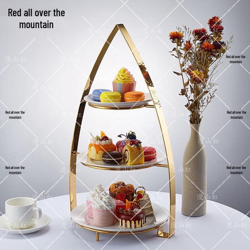 European Style Gold Plated Dessert Stand