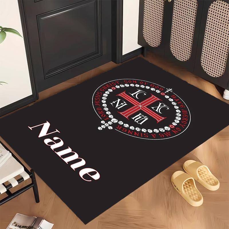Cross of Forgiveness (1) Personalized name Office Carpet Stylish Decor for Living Room Bedroom Kitchen