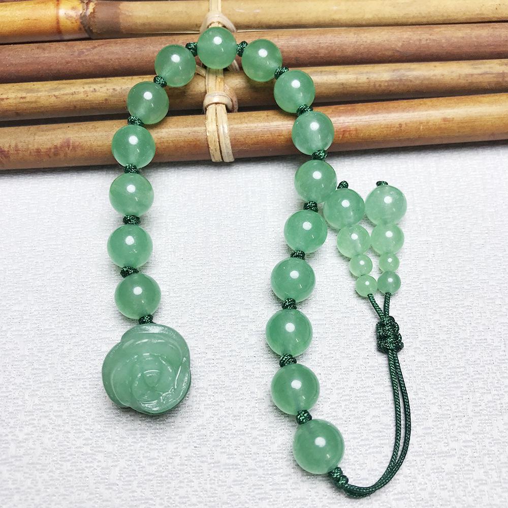 Handmade Dongling Jade Rose Flower Women's Bracelet