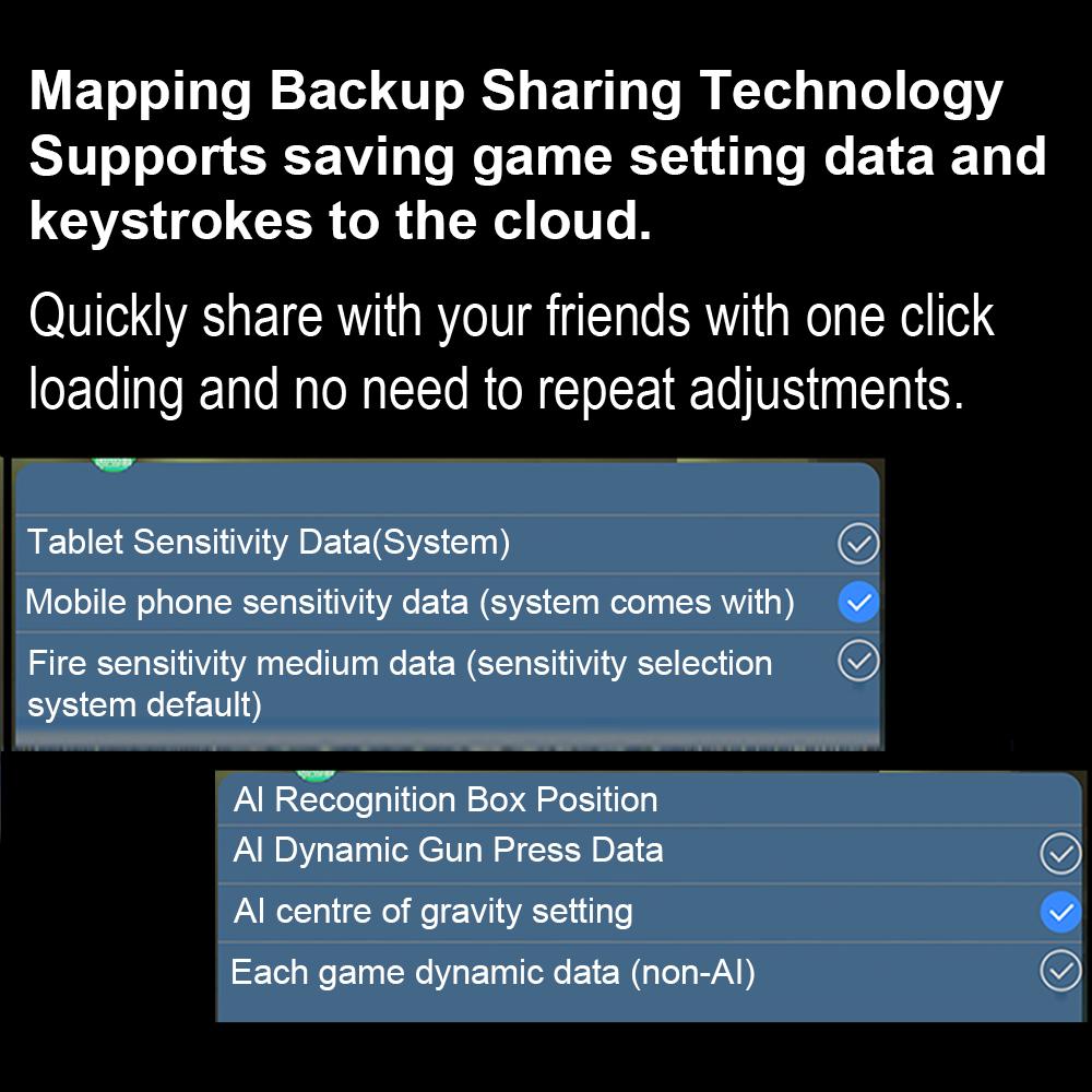 Keyboard Mouse Converter Al Intelligent Recognition Portable Mobile Game Keyboard and Mouse Adapter