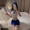 Sexy Captain Stewardess Uniform Suit Cosplay Sex Female Pure Desire Drag Policewoman Cos Suit