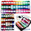 62 Acrylic Yarn Skeins, 2170 Yards Yarn for Knitting and Crochet, Includes 2 Crochet Hooks,2 Weaving Needles,10 Stitch Markers, Perfect Beginner Kit