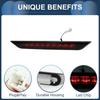 LED Third Brake Light Compatible for Nissan X-Trail T31 2008-2013, Waterproof Plastic Black Housing 3rd High Mounted Stop Lamp Rear Center High Level