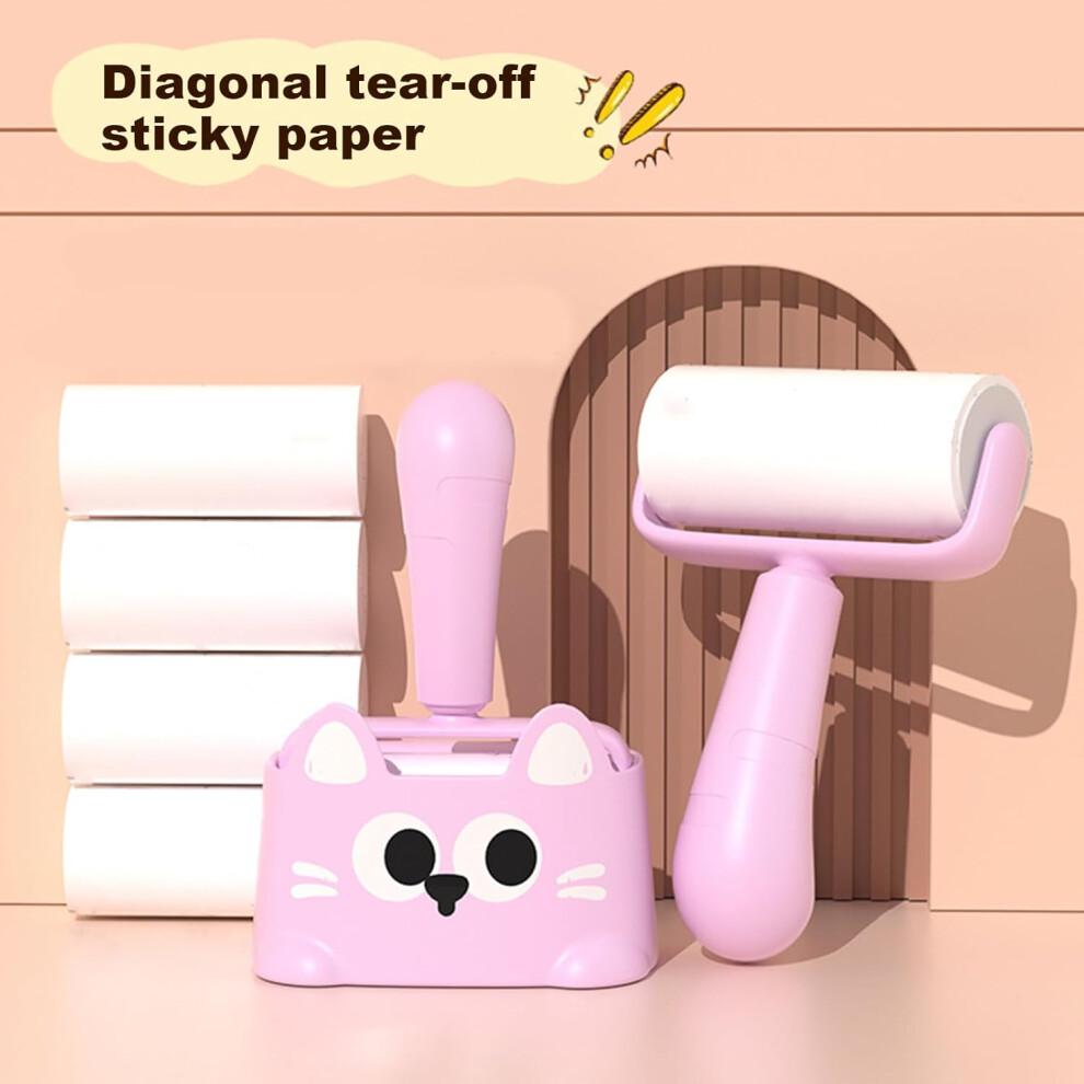 Pet Hair Remover, Reusable Liner, Cleaner Tool for Dog and Cat Hair, Portable for Couch, Carpet, Bedding  Pink