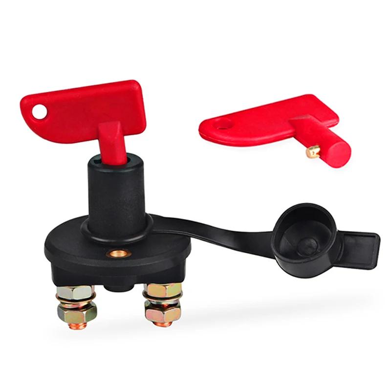 Car Battery Power Switch Disconnect Isolator Circuit Breaker Main Switch Kill Cut-off Switch Insulated Rotary Key Truck