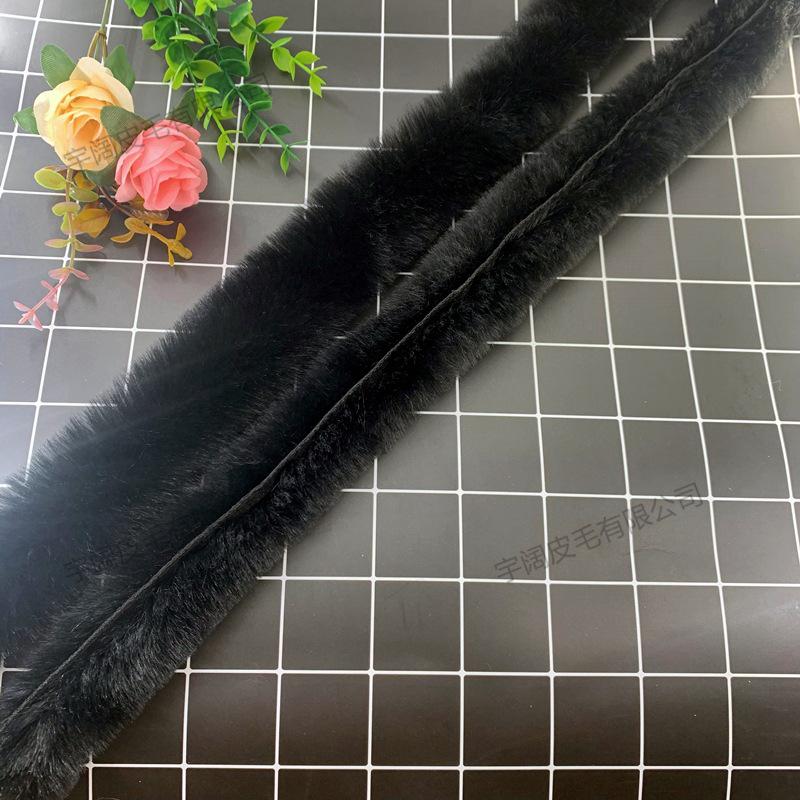 Handmade Imitation Otter Fur Trim for Hanfu Cloak and Apparel Accessories