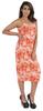 Inkmeso Womens Sexy Spaghetti Strap Dress Printed Bodycon Club Party Midi