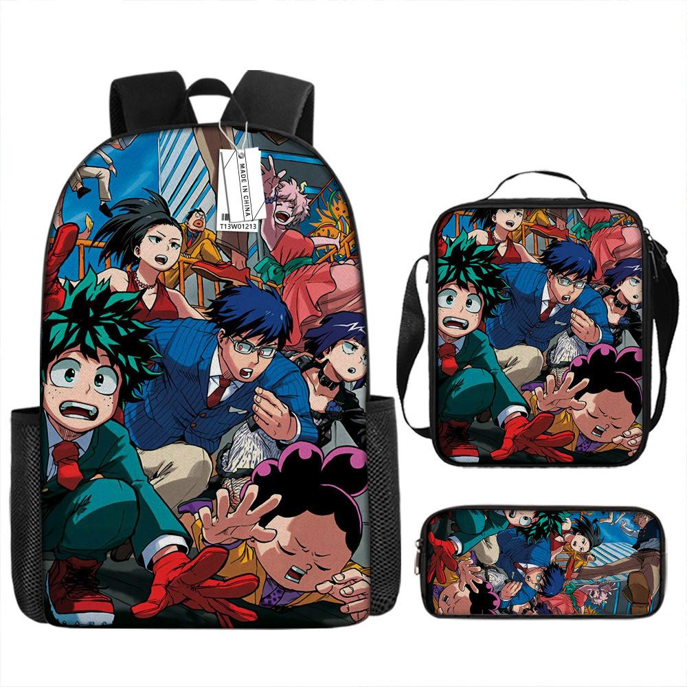 Around My Hero Academia My Hero Academia School Bag New Burden Reduction Spine Protection Elementary School Backpack