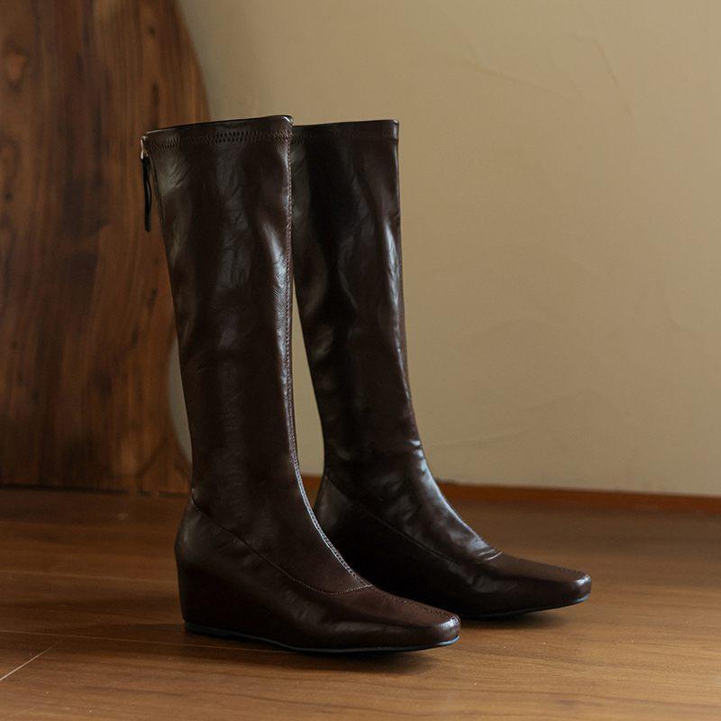 Krazing Pot PU осенне-зимние ботинки для верховой езды с квадратным носком — фото 7