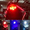2pcs 1157 LED Strobe Motorcycle Tail Lights Flash 3030 30SMD Signal Blinker Stop Brake Light 12v Motorbike Light