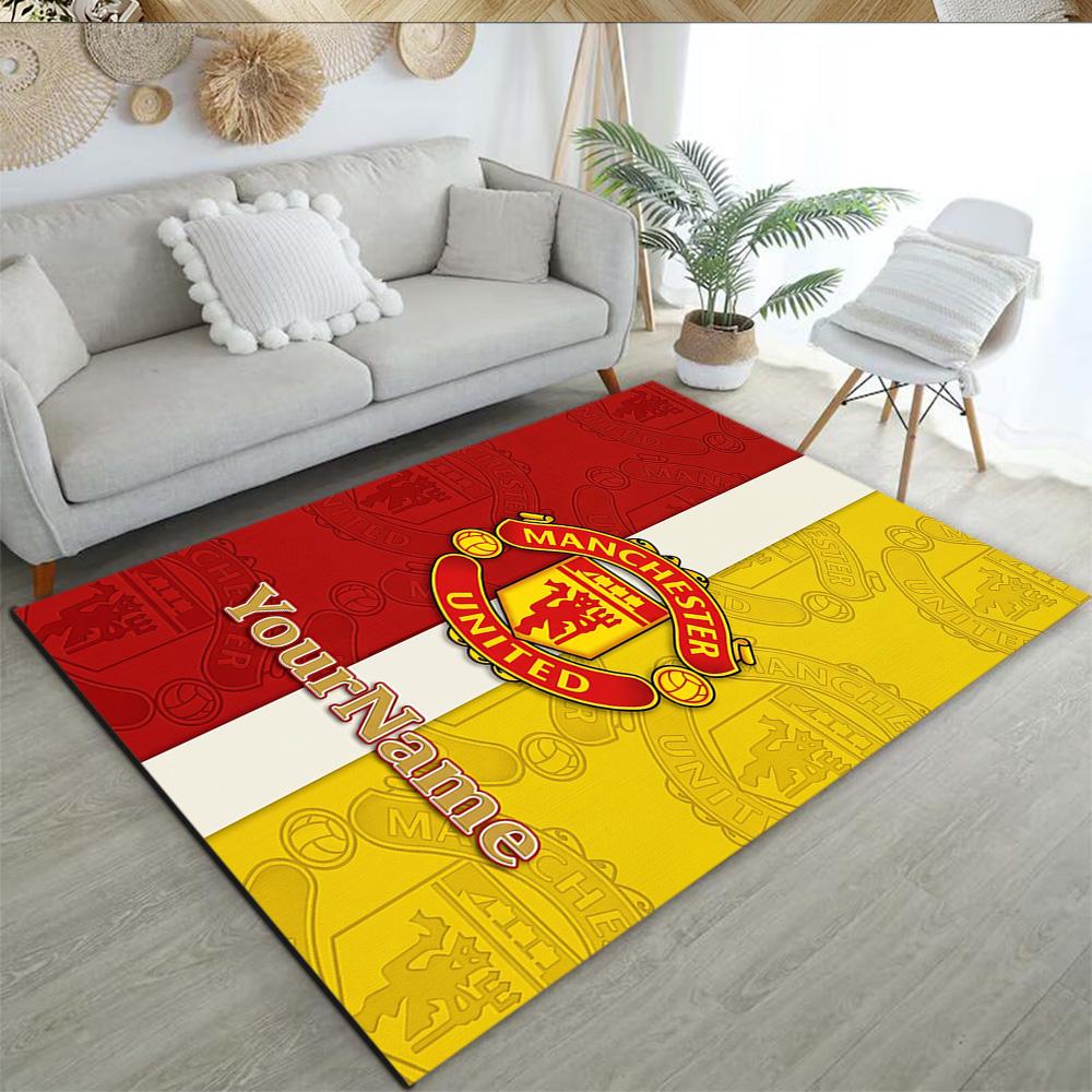 Manchester Customize Your Name Area Rug Design for Kitchen Hallway Foyer Dining Room Antislip Carpet Anime Office Decor Wedding Party Gift