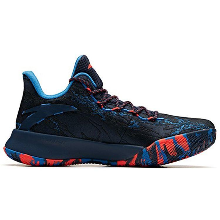Anta Pallas Mid Top Basketball Shoes Men's Blue 11941621-6