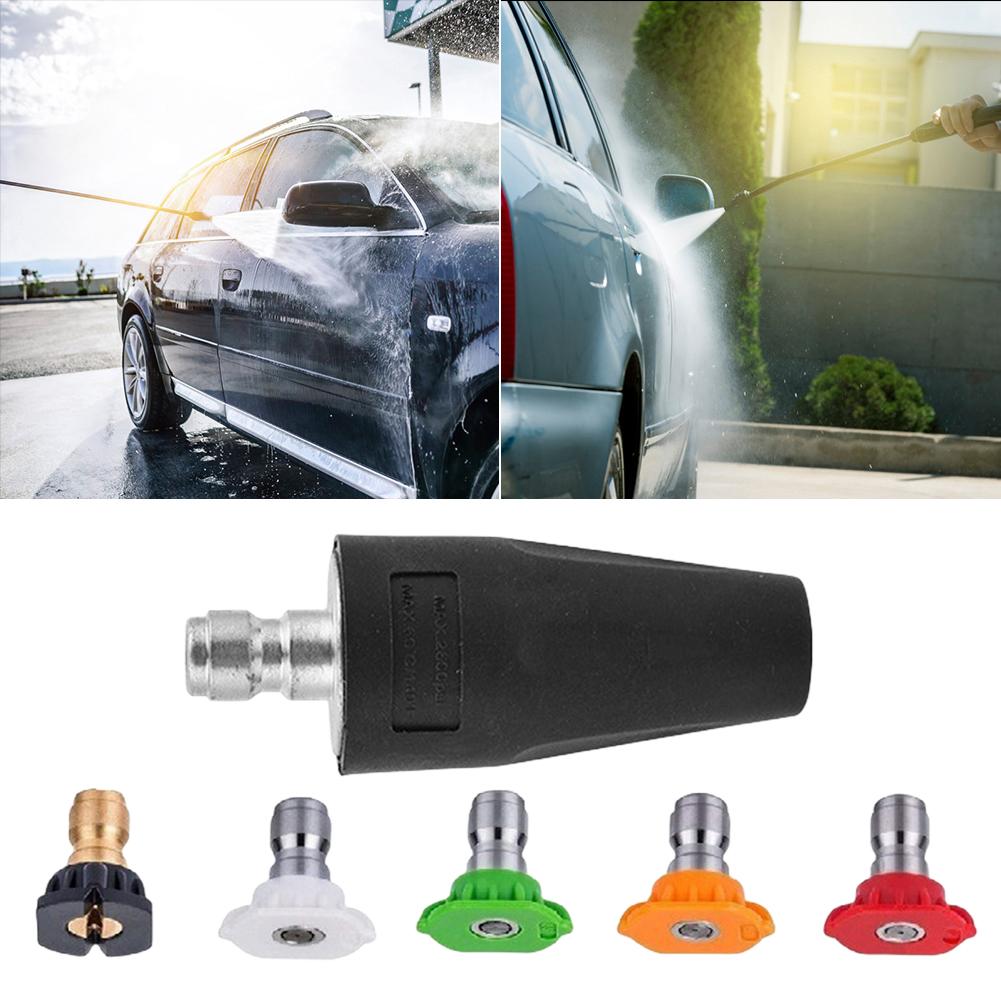Car Washing Machine Nozzle 3600 PSI Rotating Dirt Blaster Turbo Nozzle with 1/4 Quick Release Plug Connector for Pressure Washer