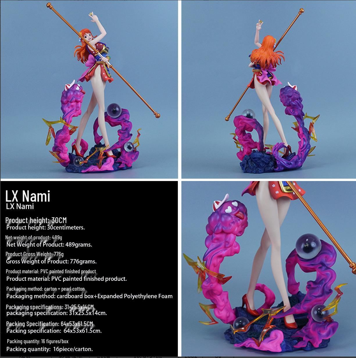 Ogre Island Samurai Nami One Piece GK Model Figure Ornament.