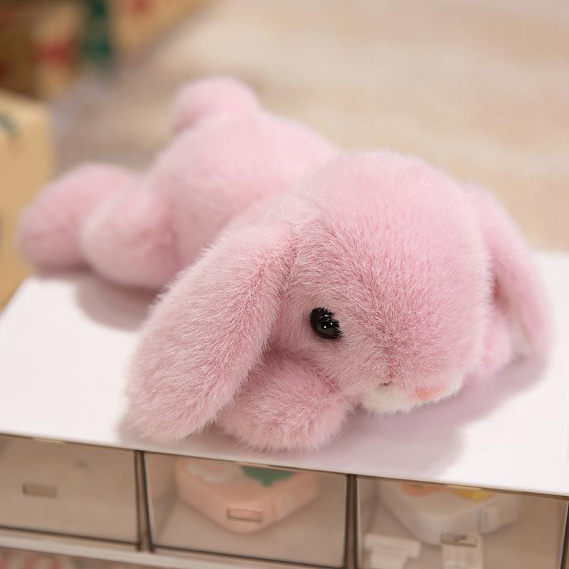 Cute Cute Fragrant Long-Eared Rabbit Doll Plush Toy Lying Down Little White Rabbit Doll Children Soothing Cloth Doll