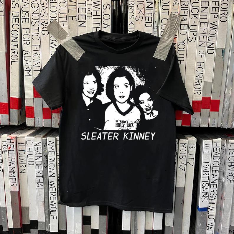 Sleater-Kinney artwork band black T-shirt short sleeve S to 45Xl 1F2073 Unisex T-Shirt M