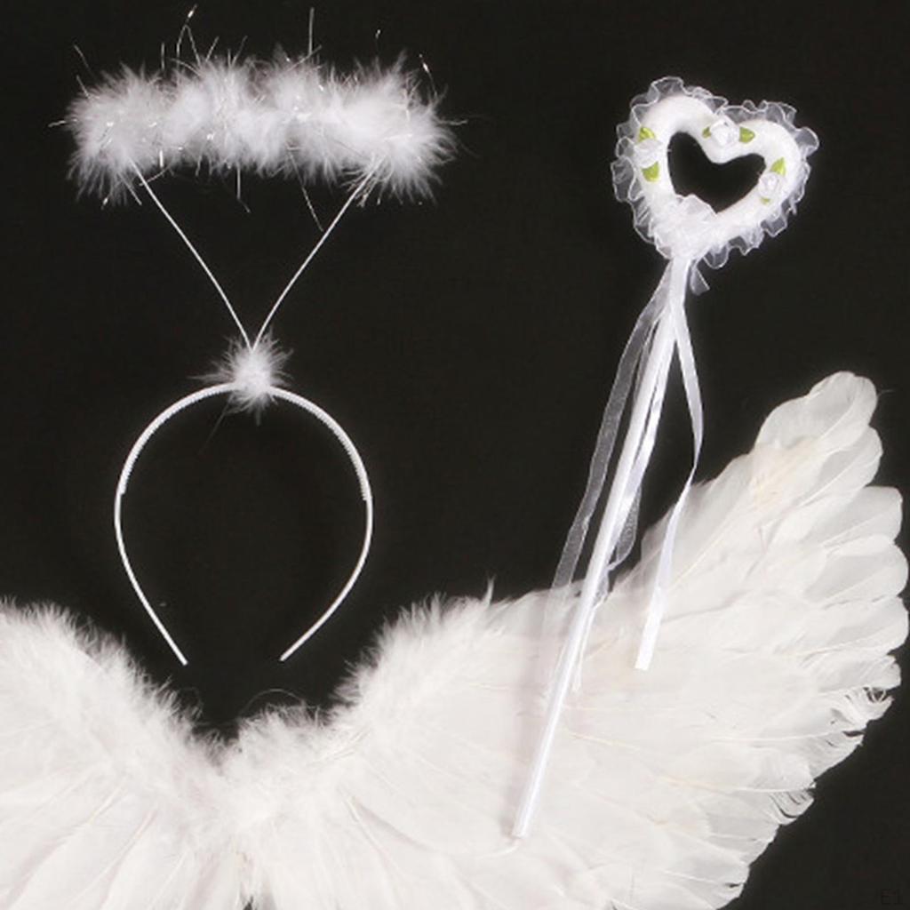 Angel Wing Costume Cosplay, Child Dress up, Fairy Headband, for Halloween
