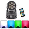 Upgraded 120W 7 LEDs Moving Head Llights RGBW DMX512 Remote Control Stage Lighting DJ Equipment Disco Party Lights Bar