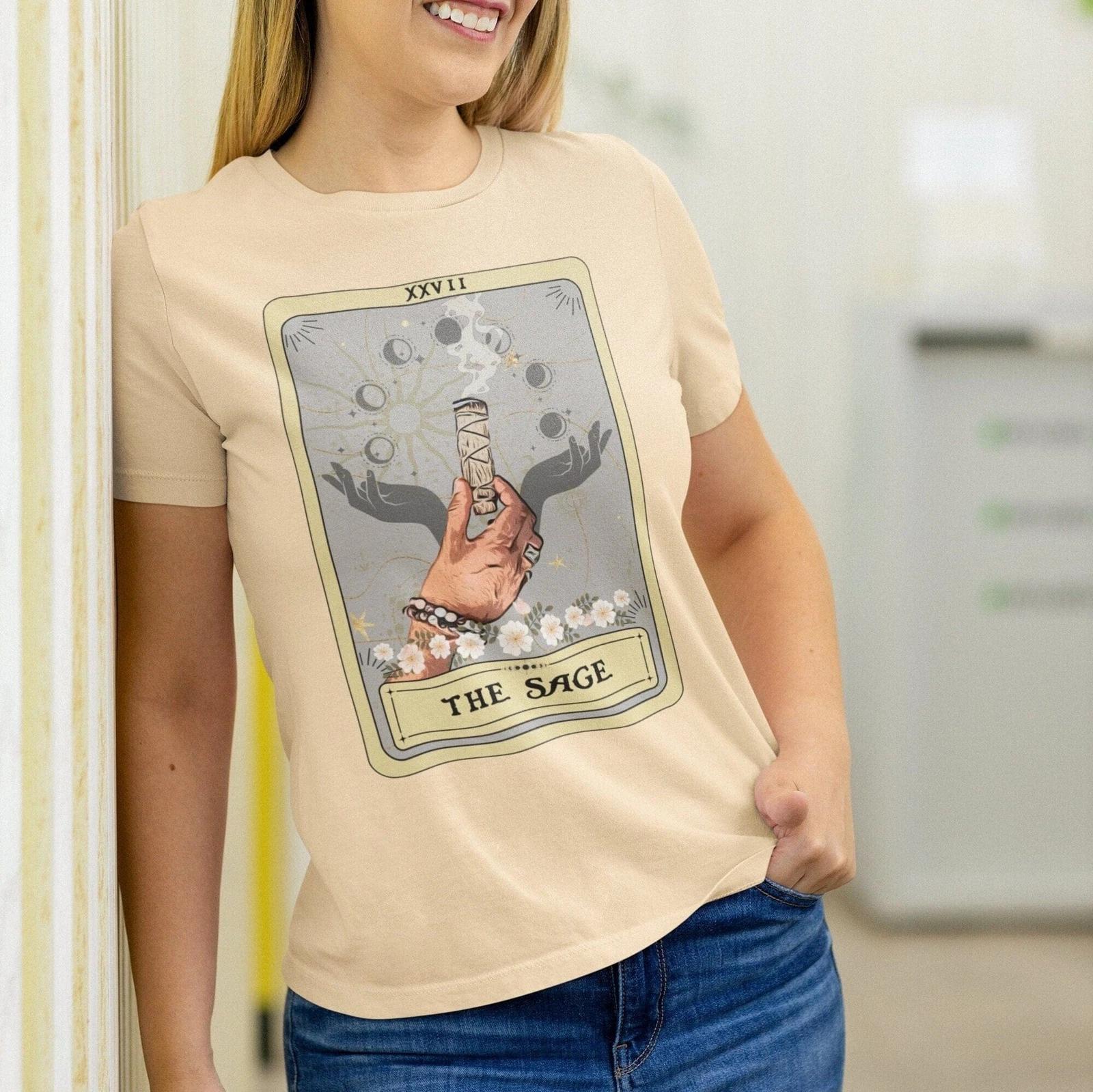 The Sage Tarot Card Shirt, Apothecary XL