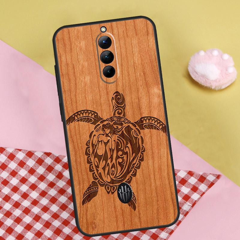 Wolf Bike Butterfly Wood Case For ZTE Nubia Red Magic 10 Air 6S 7S 7 Pro RedMagic 10S 9S 8S 8 9 10 11 Pro Plus Cover