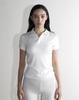 Maegolenseoul Tri-Eclipse Jacquard Collar Polo Shirt White