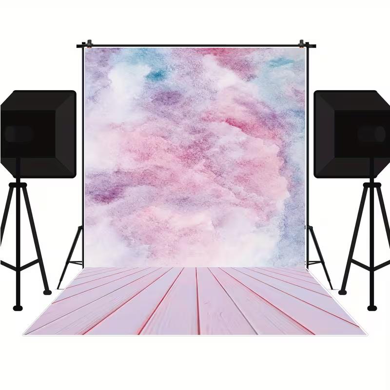 Watercolor Tie Dye Sky Tapestry Soft Pastel Wall Decor for Teens