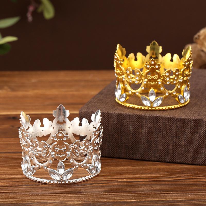 Bridal Wedding Tiaras Little Crown Brithday Cake Baking Decorative Head Jewelry Children'S Small Diadem Hair Accessories