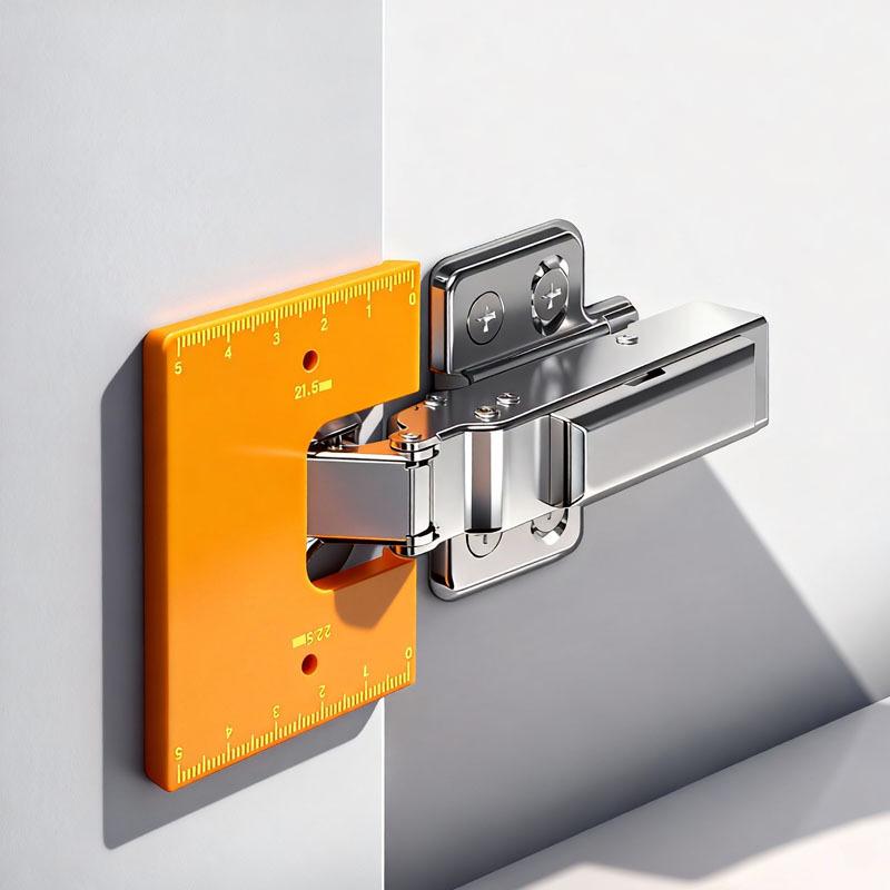 5 Bucăți Distanțier Magnetic pentru Balama Ușă Dulap cu Scară Instrument de Aliniere Decalaj 2mm Pentru Instalarea Ușilor de Dulap Șablon Magnetic pentru Balama