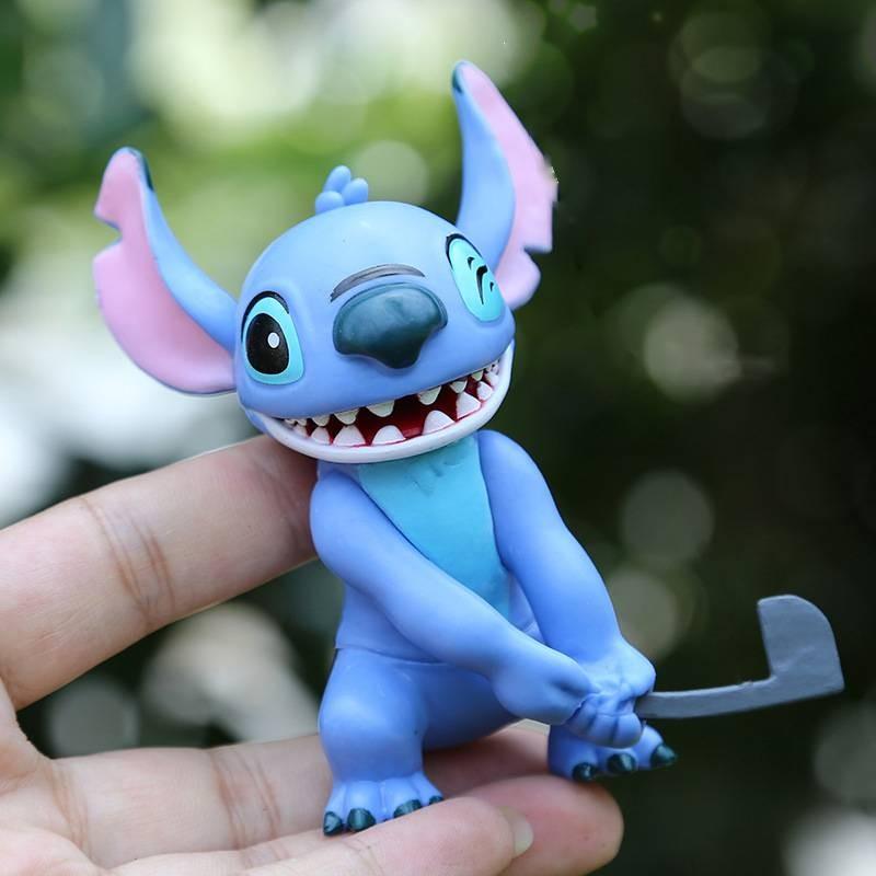 Cartoon Lilostitch Action Figure Model Doll Desktop Ornaments Decorations
