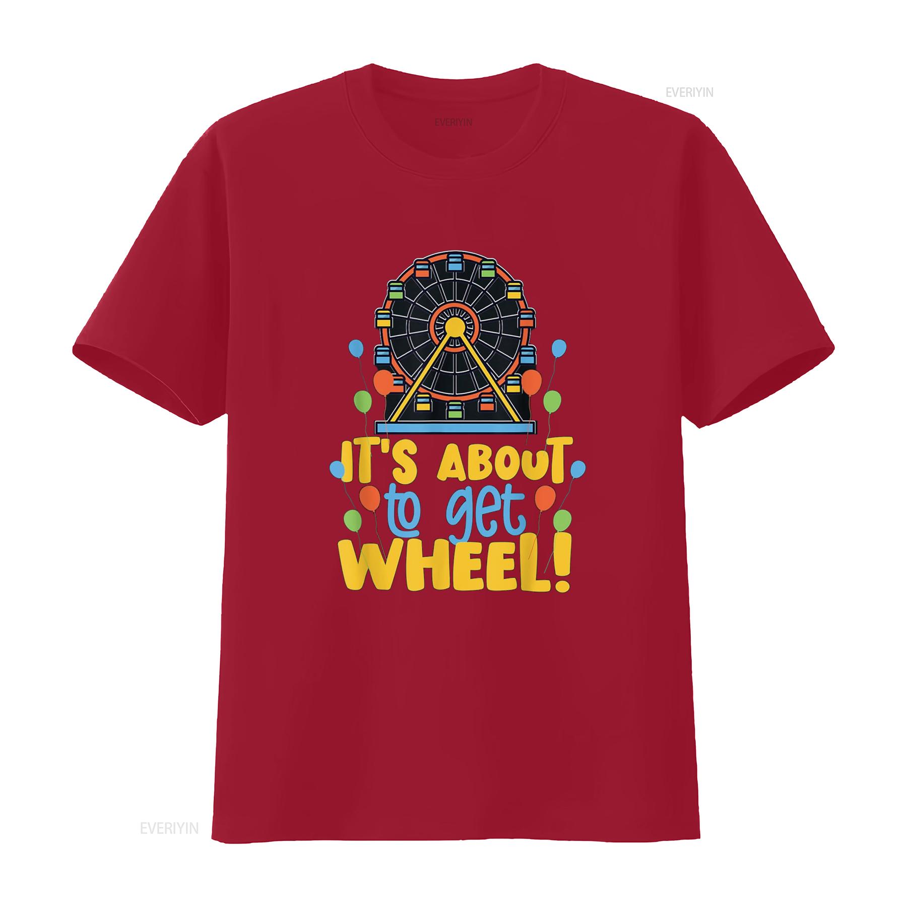 

Ferris Wheel Design Perfect For Girls And Boys T Shirt vintage Washed Slightly designer clothes Breathable streetwear Stretched S
