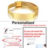 Personalized Milanese Mesh Bracelet for Women Custom Name Stainless Steel Adjustable To My Daughter Inspiration Mom's Gift