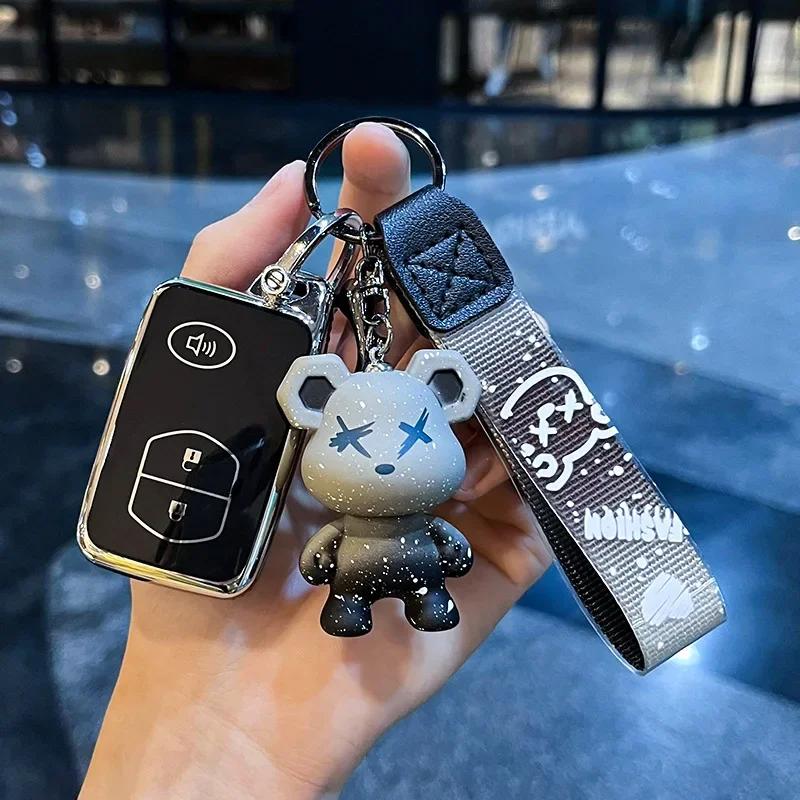 Fashion NEW TPU Car Key Case for Toyota Aqua RAV4 Land Cruiser Camry Prado Corolla Prius Cover Keyless Remote Fob 2 3 4 Buttons