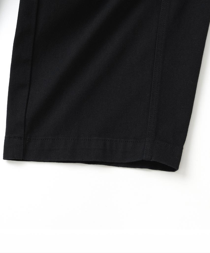 KNITTED Outstring Curved Cotton Balloon Pants Black