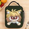 Custom Neco Arc Cartoon Animated Lunch Bag Office Lunch Box For Child Leisure Designer Tote Food Bags Zipper Cooler Bag