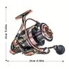 Kołowrotek wędkarski Metalowa szpula ze stopu do użytku lewo- i praworęcznego do wędkarstwa morskiego i słodkowodnego Lekki i wytrzymały Sprzęt na przynęty Wędkarstwo surfcastingowe