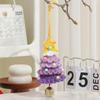 Knitted Christmas Tree Hanging Pendant Decoration With Bell Accent Party Car Interior Decoration