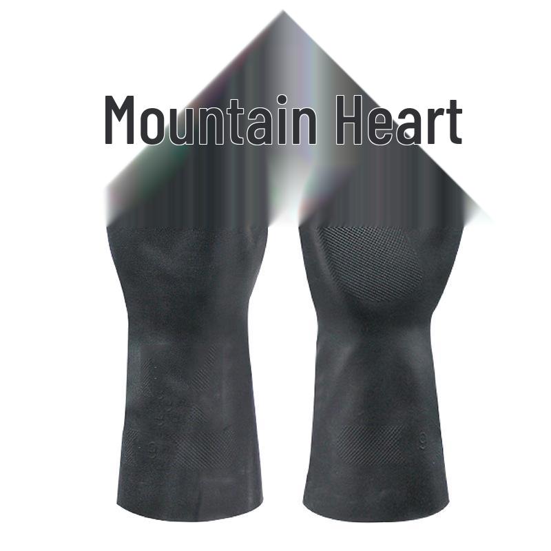 Водонепроницаемые нескользящие химически стойкие неопреновые перчатки для промышленного использования 8/M Black Neoprene