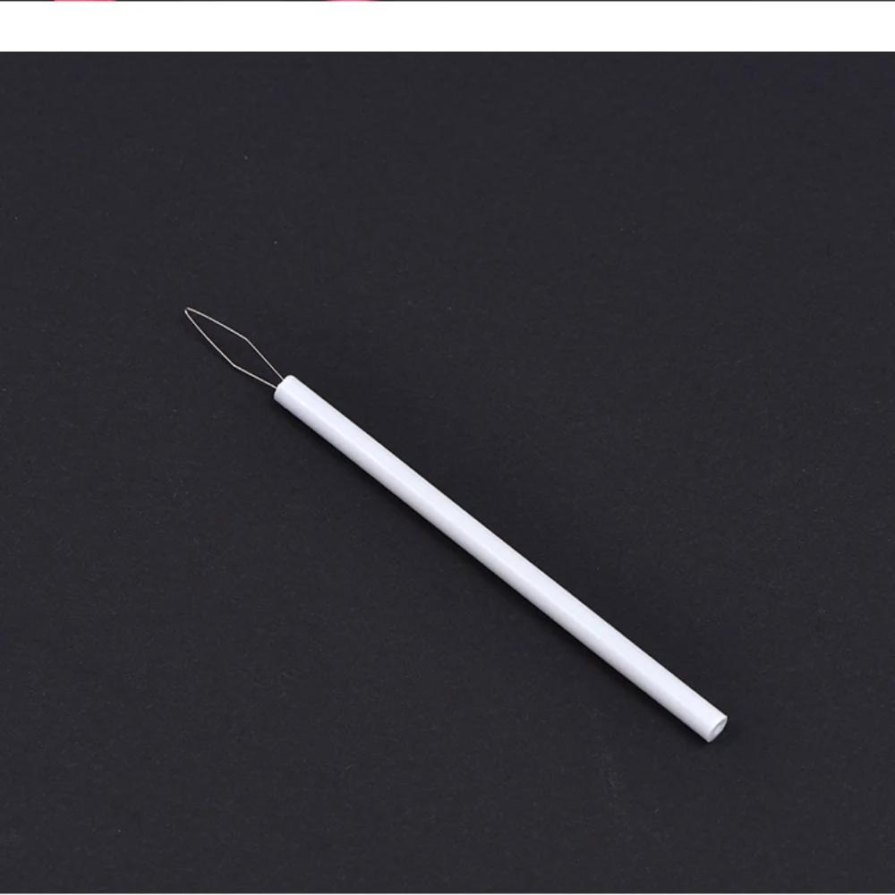 10 Stück Zylindrischer Bunter Nadelöser Nähgarn Einfädler DIY Nähzubehör Fadenführer Perlenfädler Einfädelnadel Shenqi Nähen