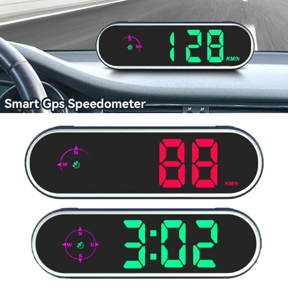 HUD GPS Speedometer Digital Speedometer Universal Car Heads-Up Display Speed Meter with Compass Over Speed Alarm for All Vehicle