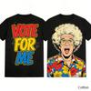Vintage TV Host Comic Characters Print Pure Cotton TShirt Unisex Comedy Style Streetwear Oversized Top