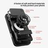 Tvirtas smūgiams atsparus dėklas Funda, skirtas iPhone 17 Pro Max / 17 Air 16 Plus, Armor, pasukamas kameros objektyvo dangtelis, žiedinis stovas, Capa Funda