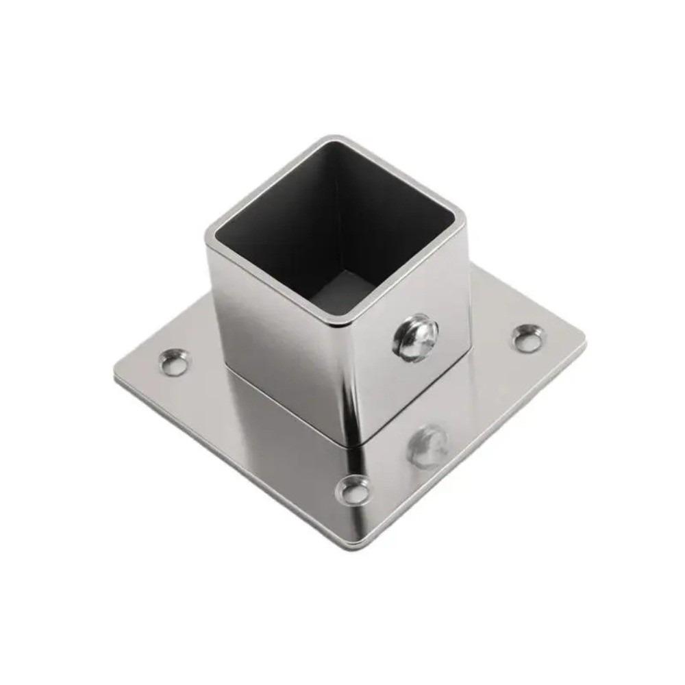 20/25/30/40mm Square Tube Connector Set Stainless Steel Elbow Corner Joint New Flange Base  Fence