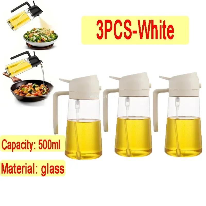 Oil Spray Spray Kitchen Glass Oil Spray Bottle 500ml Olive Oil Sprayer Camping BBQ Kitchen Baking BBQ Picnic Kitchen Tools