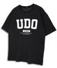 UNDEROFF Oversized Crew Neck Udo Arch Logo Short Sleeve T-Shirt Black Red