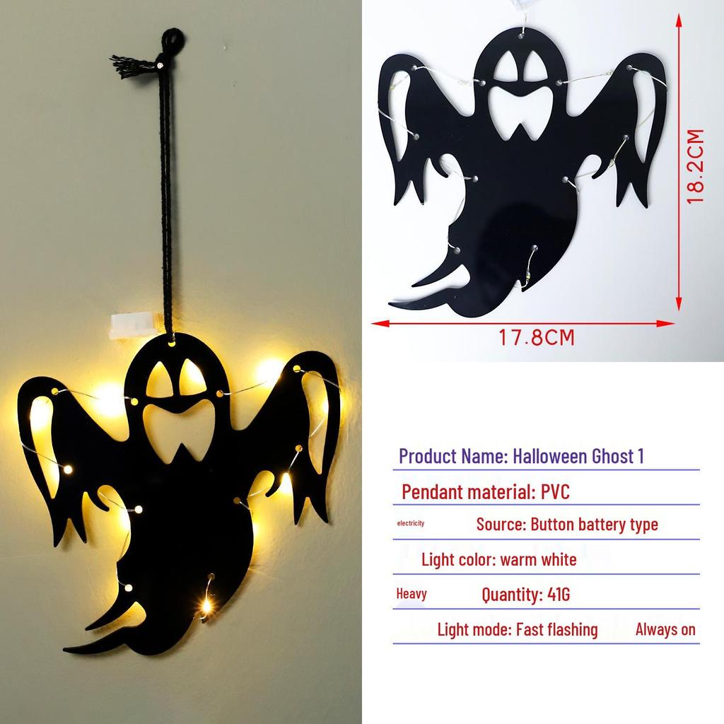 Cross-Border Halloween Ghost Pumpkin LED String Lights - Spooky Festival Decor for Parties