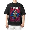 Jujutsu Kaisen Yuji Itadori Anime Black T-Shirt Comfortable Fashion Vintage Double-Sided Band Graphic Print Women And Men T-shirts