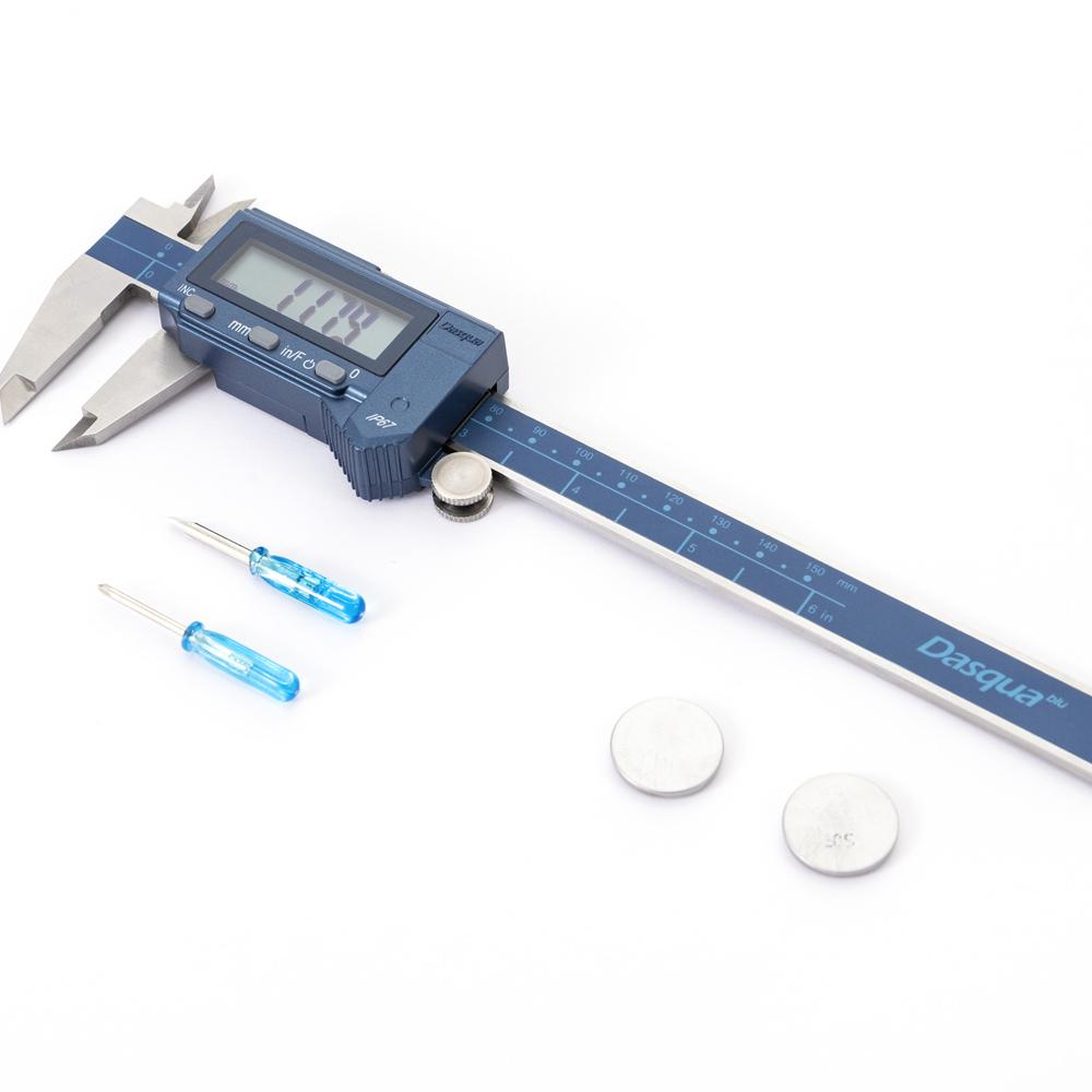 Dasqua High Quality IP67 0-150mm Messschieber Digital Calibrador Digital Vernier Caliper 2 Years Warranty 0-150mm синий