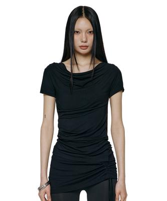 ROCKCAKE Drape Essential Top - Black