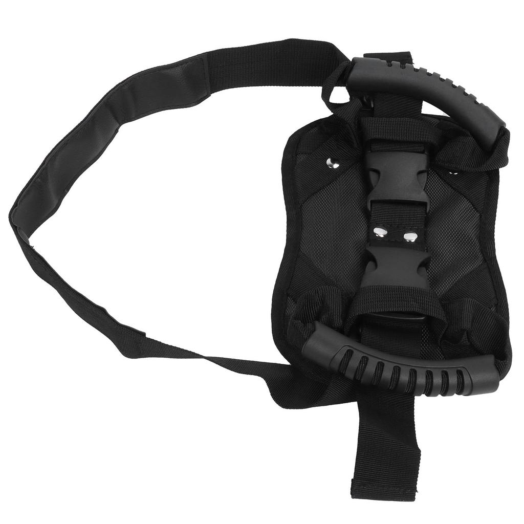 Black Motorcycle Safety Belt Electromobile Rear Seat Safety Strap Handle for Motorcycle Passenger