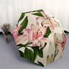 1pc Lily Floral Pattern Automatic Open/Close Umbrella, Ideal Fan Gift for Birthday, Christmas, Trendy Fashion yy250828045
